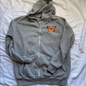 NWOT oversized zip hoodie